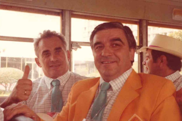Михаил Борисов (вляво) и Тодор Грудев за олимпийските игри Лос Анджелис 1984.
